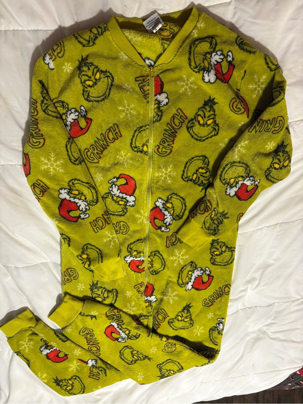Adult Green Fleece Onesie Pajamas